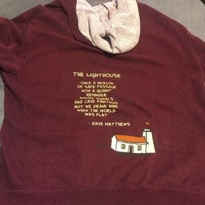 Rare Dave matthews band hoodie dmb zipper jacket